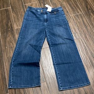 COPY - JJill tab waist full leg crops